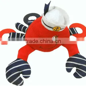 Lovely Red Crab With Hat Plush Toy thumbnail-1