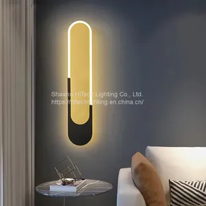 Led Wall Lights Minimalist Gold Indoor Lighting For Living Room Bedroom Bedside Home Decorative thumbnail-1