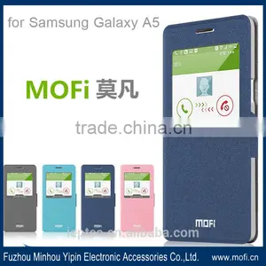 MOFi Hot Style! Flip Cover Phone Cases for Samsung Galaxy A5, A5000,PU Leather Window Stand Design thumbnail-1
