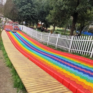 Children Rainbow Slide Amusement Park Rides For Outdoor Playground thumbnail-2