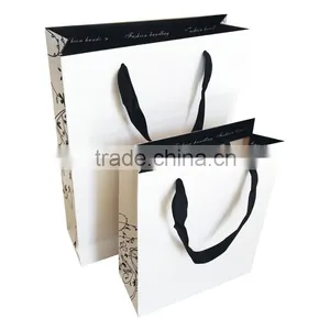White Fashion Paper Shopping Bag thumbnail-1
