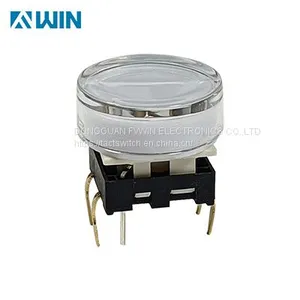 Control Panel Illuminated 16mm Transparent Button Switch thumbnail-3