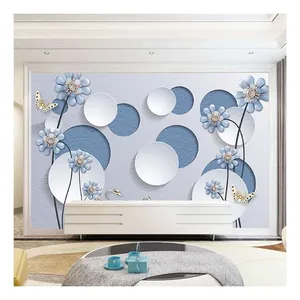 Background Home Wallpaper Murals 3D 5S 8D Custom Size Flower Designs Wall Murals Home Drop Ship thumbnail-4
