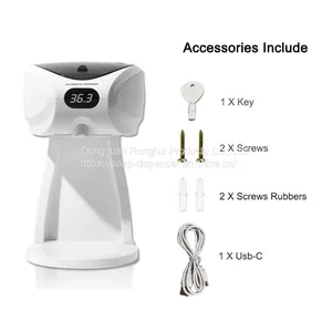 Commercial Wall Mounted 430ml Automatic Hand Sanitizer Alcohol Liquid Foam Spray Soap Dispenser thumbnail-3