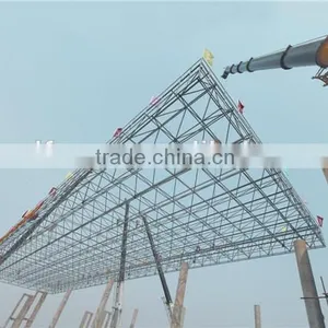 Anti-rust Prefabricated Steel Structure Gas Station Space Frame thumbnail-5