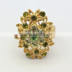 Gold Fashion Wedding Jewelry Rings With Diamond Made in Shenzhen thumbnail-2