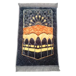 Islamic Prayer Mats Perfect Ramadan Gifts High Quality Quilted Sajadah Muslim Prayer Rug Islam Comfortable Prayer Mat thumbnail-4