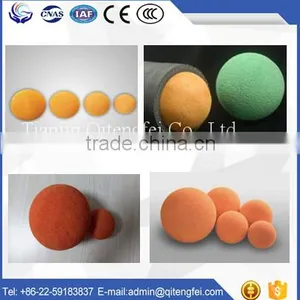 Concrete Pump Pipeline Orange Sponge Natural Sponge Foam Cleaning Ball thumbnail-5