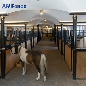 Outdoor Heavy Duty Portable Modular Horse Stable Panels Customizable Design High Style 3D Modeling Farm Use thumbnail-4