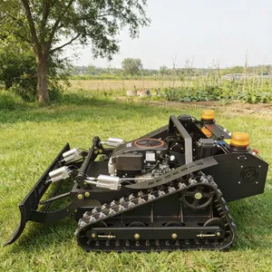 Vigorun VTLM800 Crawler Remote Control Slope Brush Mower With Snow Blade 48V 1000W EPA Euro5 Gasoline Lawn Mower thumbnail-1