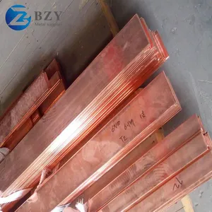 99.9% Pure Copper Flat Bar Square Copper Bar Price Per kg thumbnail-1