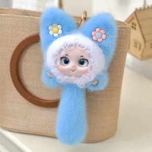 Floral Lace Kitten Bag Charm thumbnail-1