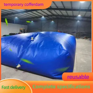 Collapsible Flexible Water Dam Rapid Installation Temporary Water Blocking Barrier For Municipal Repair thumbnail-1
