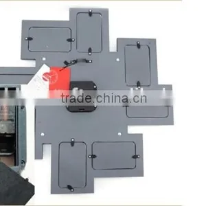 7 Pictures Tree Shaped Decorative Photo Picture Frame Wall Clock thumbnail-5