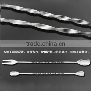 Popular 10 12 Inches 18/8 Stainless Steel Mixing Spoon With Fork thumbnail-4