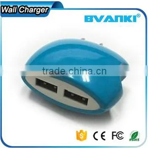 2016 New Premium Manufacturers OEM ODM UL FCC CE GS SAA Approved USA Plug 5V 1A Dual USB Home Charger for Mobile Phones thumbnail-2
