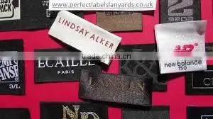 Cheap Custom Woven Labels/ Satin Labels/ Company Labels thumbnail-1