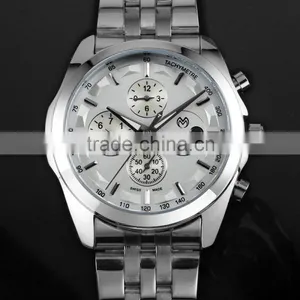 All Stainless Steel Two Tone Top Luxury Automatic Man Watches New Design Branded Wristwatches WM439 thumbnail-1