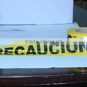Caution Tape Yellow With Black Words PERCAUCION on the PE Film SGS and TUV Certification Caution Tape thumbnail-3