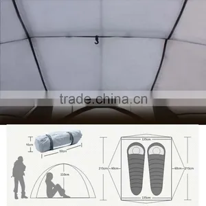New Product Double Pole Outdoor Camping Tent Space Spring Up Sunshade Tent thumbnail-6