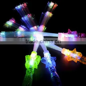 Adult Kids Fashion LED Fiber Stick Flashing Lights up Glow Sticks Party Concert Xmas Halloween thumbnail-1