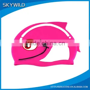 Carton Swim Cap Amazon Hot Selling Funny Silicone Swim Cap For Kid, Summer Diving Promotional Swimming Cap thumbnail-3