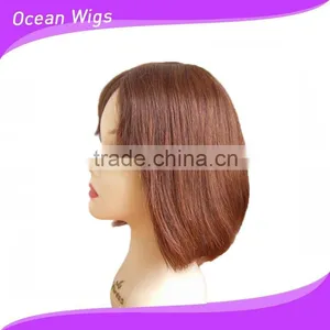 New Design Colored Short Curly Human Hair Wigs thumbnail-1