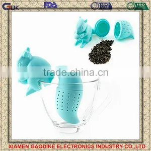 BPA Free Food Grade Silicone Squirrel Tea Infuser thumbnail-1