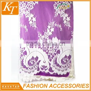 China Market Popular New Design African High Cotton Lace Fabrics thumbnail-1