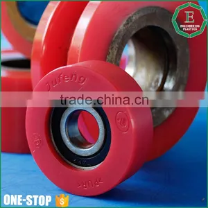 Injection Moulding Parts Industrial Smooth Plastic pu Wheel Rollers Manufacturer Polyurethane Wheels Quality Choice thumbnail-3