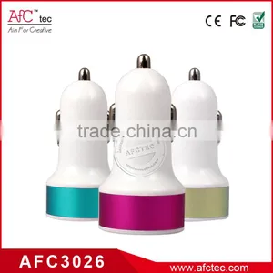 ABS Colorful Hot Sale Wholesale Promotion 2.1a Dual Usb Car Charger thumbnail-4