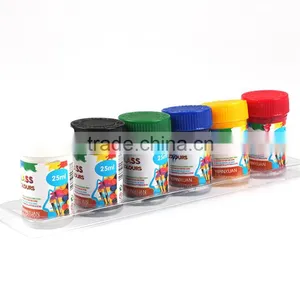 Free Smaple 25ml 6Pcs High Quality Washable Non-toxic Glass Paint thumbnail-2