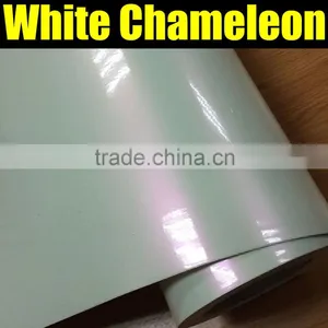 Chameleon Pearl White to Pink New Arrived Vinyl Wrap Sticker With Size:1.52*20m/roll thumbnail-1