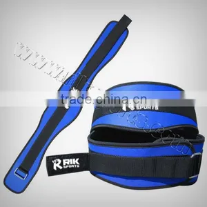 Neoprene Belt Blue Neoprene, Black Webbing, Metal Buckle, Velcro Closure thumbnail-1