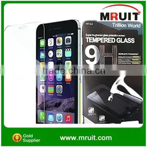Mobile Phone Screen Protective Film / Full Cover 9H 2.5D Round Edge Mobile Phone Tempered Glass Screen Protector for IPhone 6 thumbnail-2