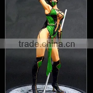 Hot Sexy Girl Female Warriors Resin Statue, Japan Anime Character Resin Figurine thumbnail-2