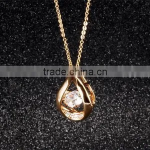 Gold Plated Fashion Jewellery for Women Zircon cz Pendent thumbnail-2
