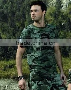 65% Polyster 35% Cotton Men's Camouflage T-shirt thumbnail-1
