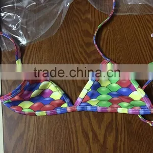 Newest Design Girls Sraps Plus Size Fish Scale Mermaid Bikini Swimwear thumbnail-3