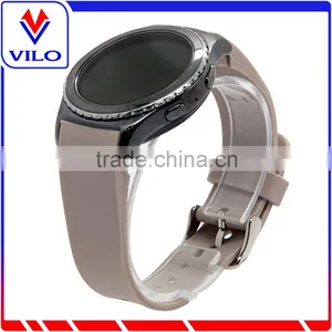 Khaki Smart Watch Bracelet Silicon Watch Band /Silicon Strap Wristband For SAMSUNG GEAR S R750 thumbnail-1
