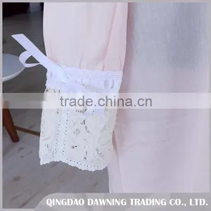 Fashionable Embroidered Cotton Nightgown For Women thumbnail-5