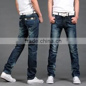Denim Jeans - Mens Denim Jeans - Classic Mid-Light Wash Denim Revel Skinny Curve Jeans Pant thumbnail-1