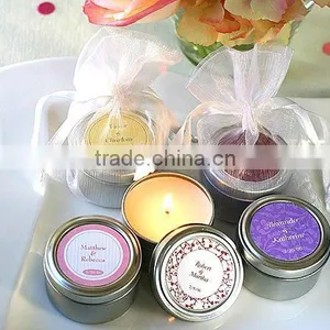 Scented Paraffin Wax Candle in Travel Tin Heart Tin Candle Out Side Candle thumbnail-1