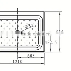 SUNZOOM Square Tube Base,square Shower Base,low Height Shower Base thumbnail-3