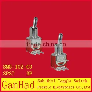 3 Pin Sub Mini Toggle Switch 3-wayand 2-way.ON OFF ON&ON OFF thumbnail-1