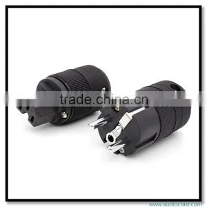 OEM/ODM Rhodium Plated Pure Copper Schuko Euro Power Plug Connector+Power IEC Connector Plug Audio thumbnail-6