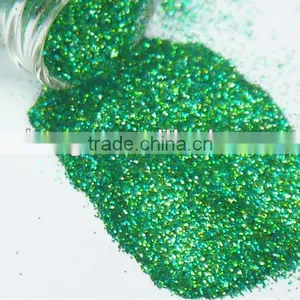 .008" Laser Green Solvent Resistance UV Resistance Glitter Powder thumbnail-3