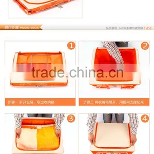 YIWU RODA 100% Oxford Fabric Water-proof Color Can be Customized Foldable Storage Box thumbnail-2