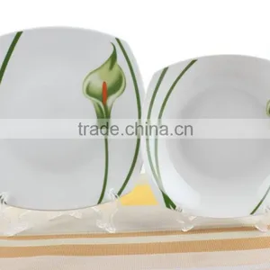 Mexican Style Square Shape Porcelain Dinnerware Ceramic Dinner Set thumbnail-1