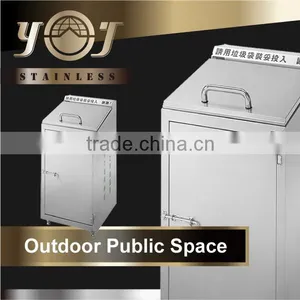 Professional Stainless Steel Product Large Garbage Bin thumbnail-1